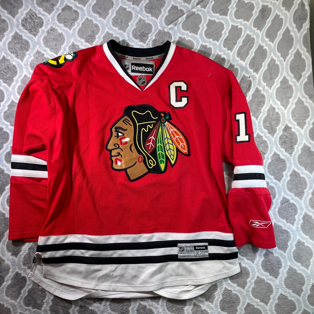 Reebok Chicago Blackhawks Toews 19 Hockey Jersey Mens Size XXL Red  NHL